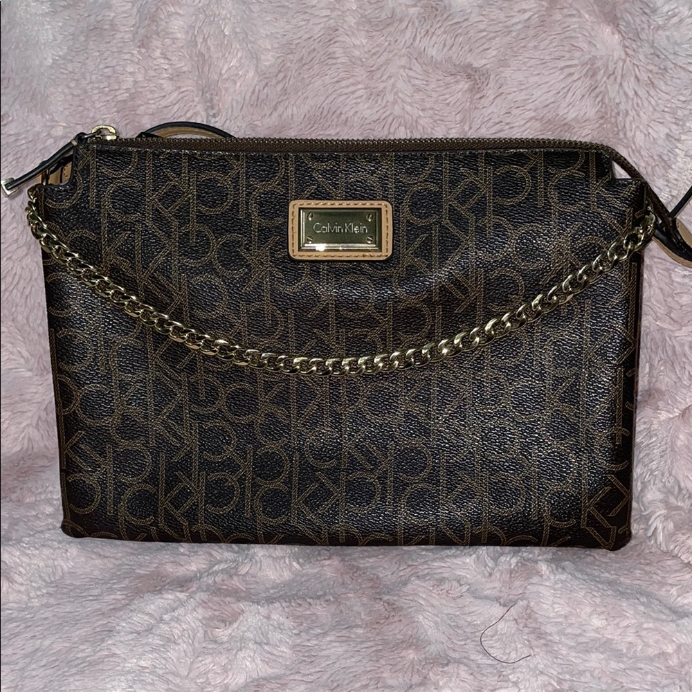 Calvin Klein Brown Crossbody Bag